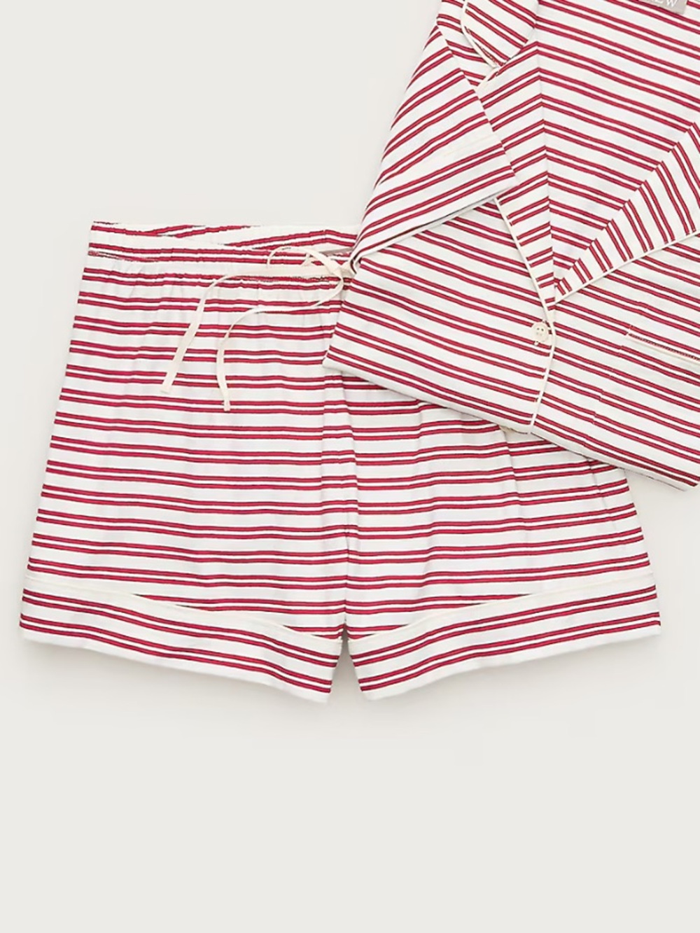 J crew pajama short in stripe dreamy cotton blend